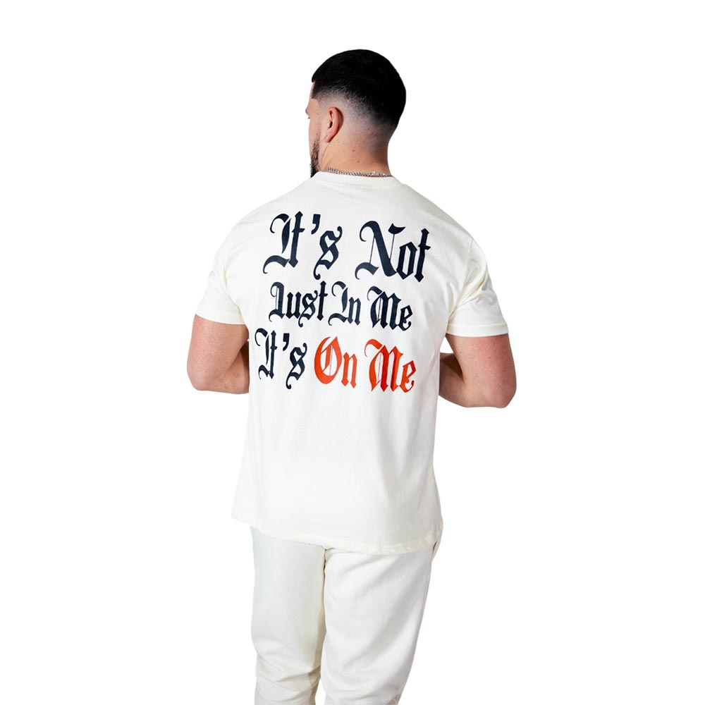It’s “On Me” - Cream and Red T-Shirt