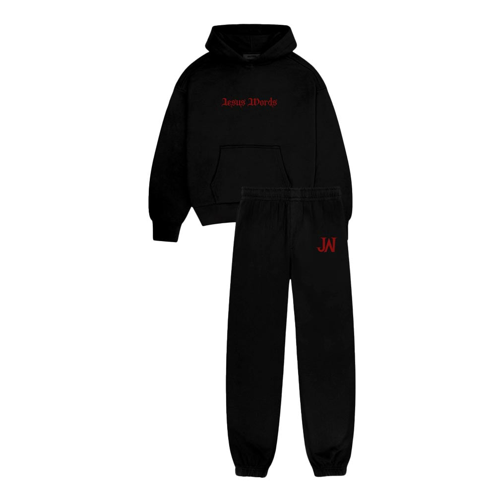 It’s “On Me” - Black and Red Matching Set