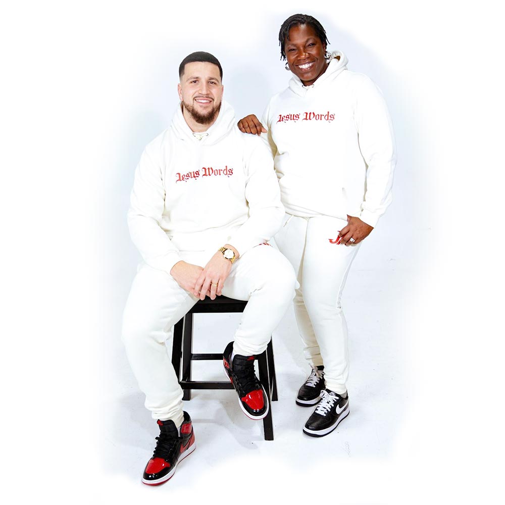 It’s “On Me” - Cream and Red Matching Set