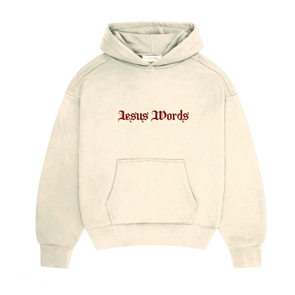 Jesus Words White Sweatshirt